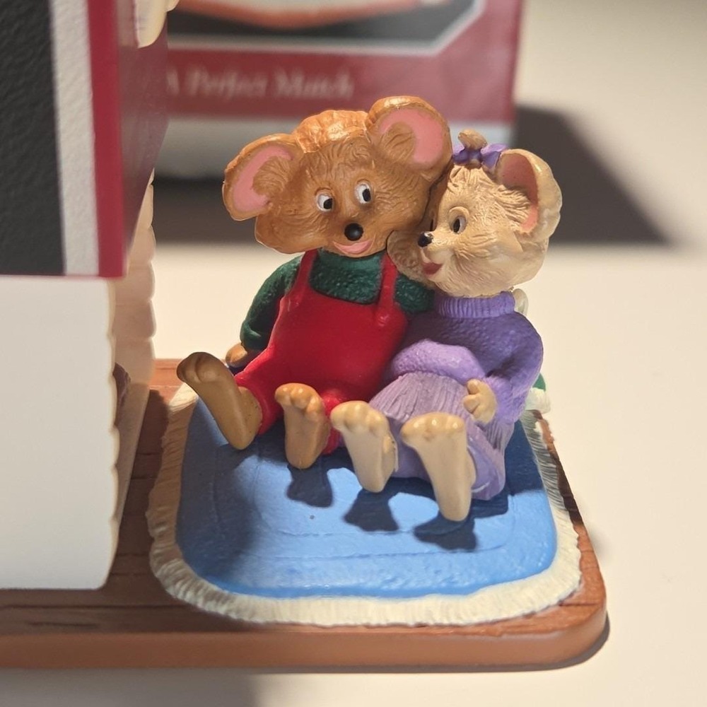 Hallmark Keepsake Ornament 1998 A Perfect Match Matchbox Mouse Christmas Holiday